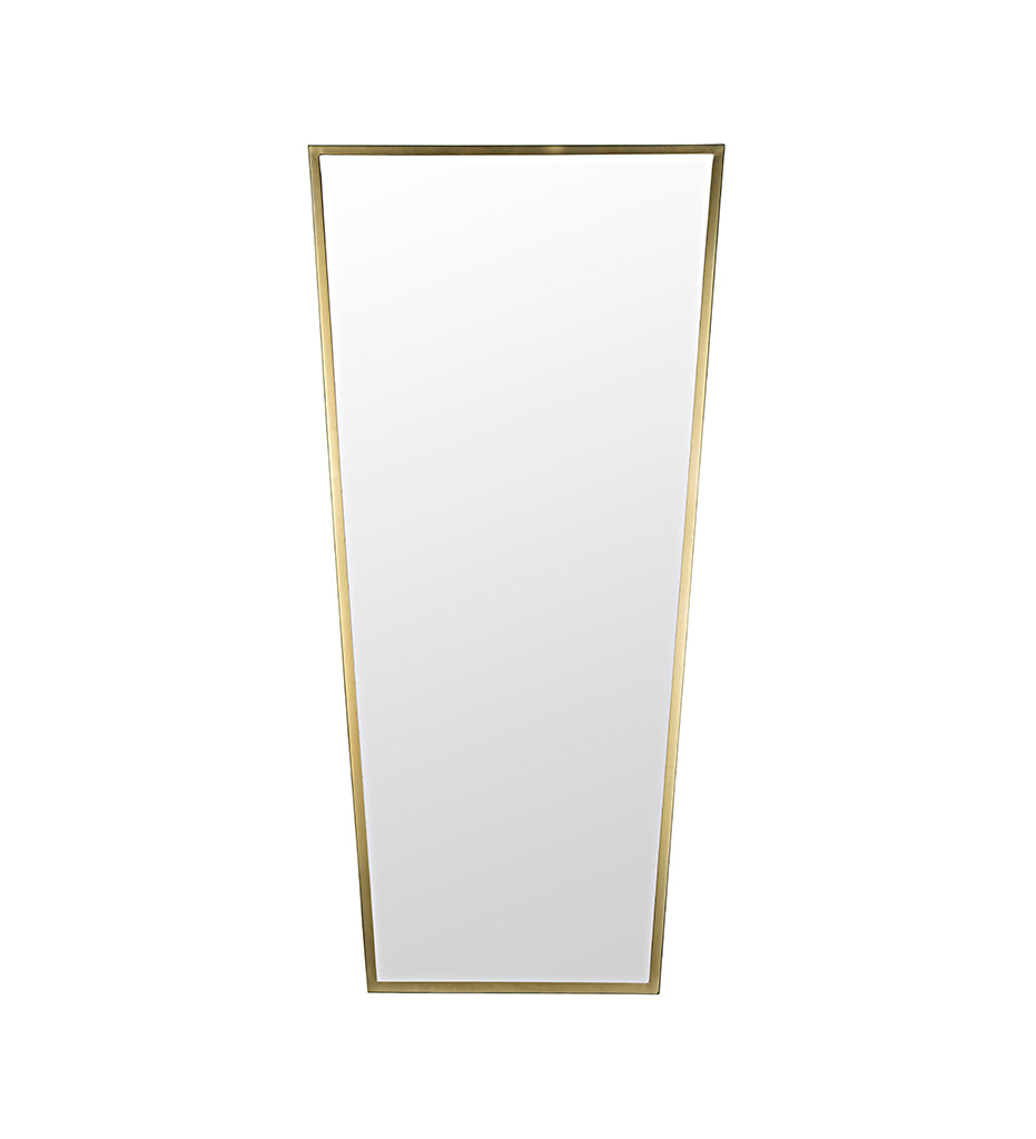 Allred Collaborative - Noir - Cassio Mirror - Steel with Brass Finish - Cassio Mirror - Steel with Brass Finish - GMIR164MB