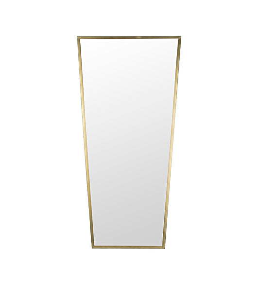 Allred Collaborative - Noir - Cassio Mirror - Steel with Brass Finish - Cassio Mirror - Steel with Brass Finish - GMIR164MB