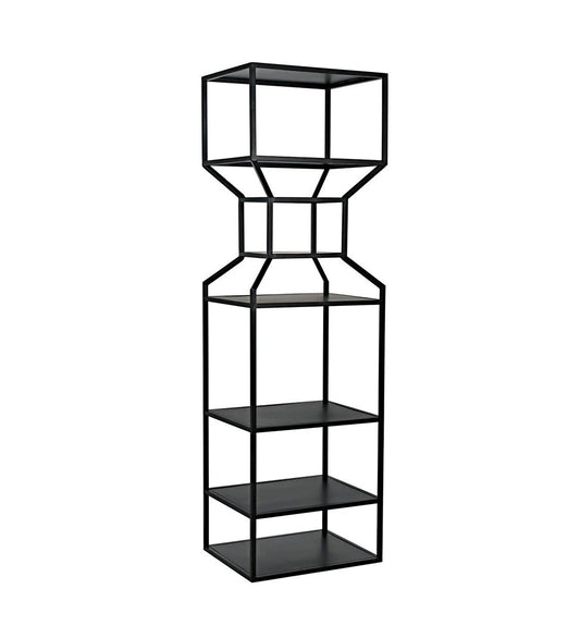 Allred Collaborative - Noir - Downtown A Bookcase - Black Metal - Downtown A Bookcase - Black Metal - GBCS235MTB