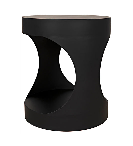 Allred Collaborative - Noir - Eclipse Round Side Tables - Black Steel - Eclipse Round Side Tables - Black Steel - GTAB302MTB