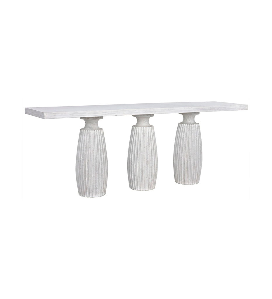 Allred Collaborative - Noir - Evelyn Console - White Wash - Evelyn Console - White Wash - GCON373WH