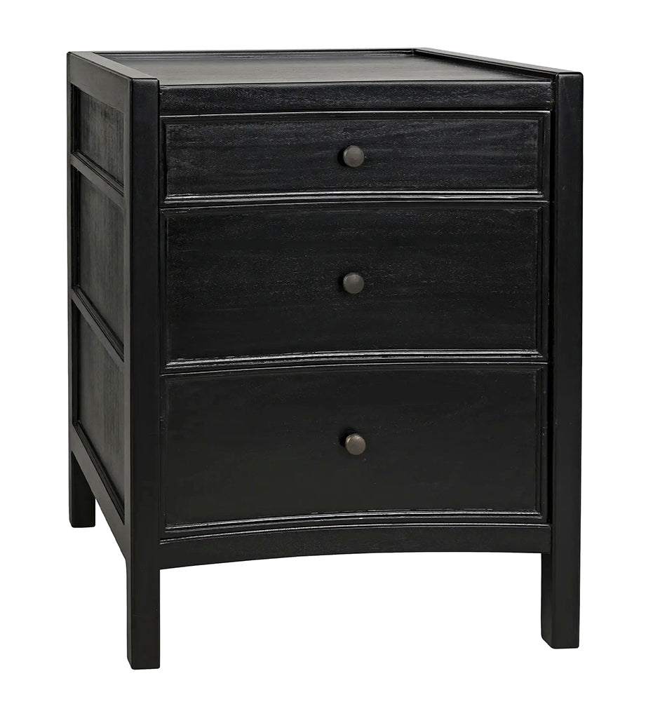 Allred Collaborative - Noir - Hampton Night Stand 24 in - Hand Rubbed Black - Hampton Night Stand 24 in - Hand Rubbed Black - GTAB928HB