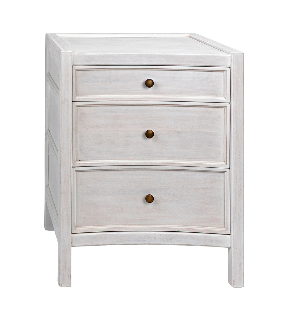 Allred Collaborative - Noir - Hampton Night Stand 24 in - White Wash - Hampton Night Stand 24 in - White Wash - GTAB928WH