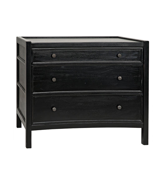 Allred Collaborative - Noir - Hampton Side Tables - Hand Rubbed Black - Hampton Side Tables - Hand Rubbed Black - GTAB245HB