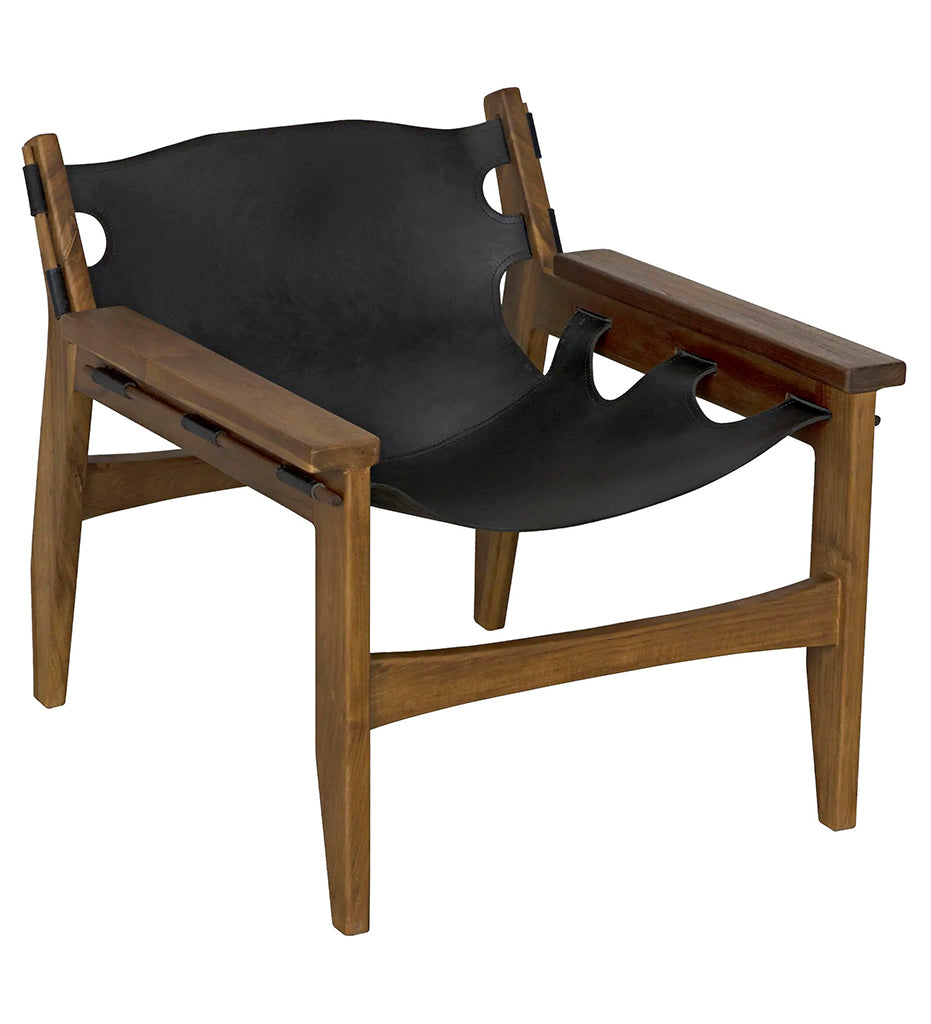 Allred Collaborative - Noir - Nomo Chair - Teak with Leather - Nomo Chair - Teak with Leather - AE-235T