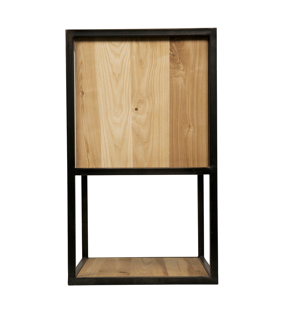 Allred Collaborative - Noir - Pearce Side Tables - Elm and Black Steel - Pearce Side Tables - Elm and Black Steel - GTAB677MTB