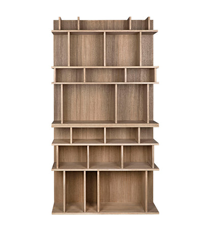 Allred Collaborative - Noir - Rashi Bookcase - Washed Walnut - Rashi Bookcase - Washed Walnut - GBCS196WAW