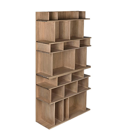 Allred Collaborative - Noir - Rashi Bookcase - Washed Walnut - Rashi Bookcase - Washed Walnut - GBCS196WAW