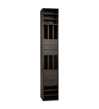 Allred Collaborative - Noir - Tubula Bookcase - Ebony Walnut - Tubula Bookcase - Ebony Walnut - GBCS208EB