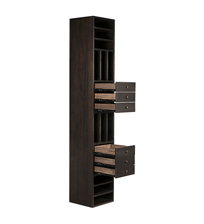 Allred Collaborative - Noir - Tubula Bookcase - Ebony Walnut - Tubula Bookcase - Ebony Walnut - GBCS208EB