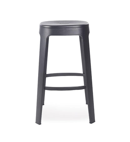 Allred Collaborative - RS Barcelona - Ombra Bar Stool - Ombra Bar Stool Ombra Bar Stool - Black RAL 9005 Textured OMBAR-2N