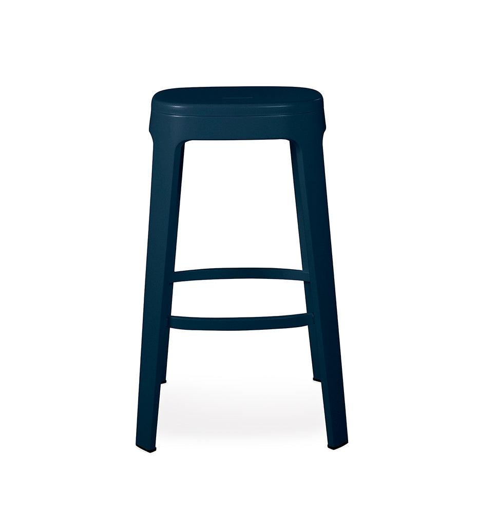 Allred Collaborative - RS Barcelona - Ombra Bar Stool - Ombra Bar Stool Ombra Bar Stool - Blue RAL 5001 Textured OMBAR-4N