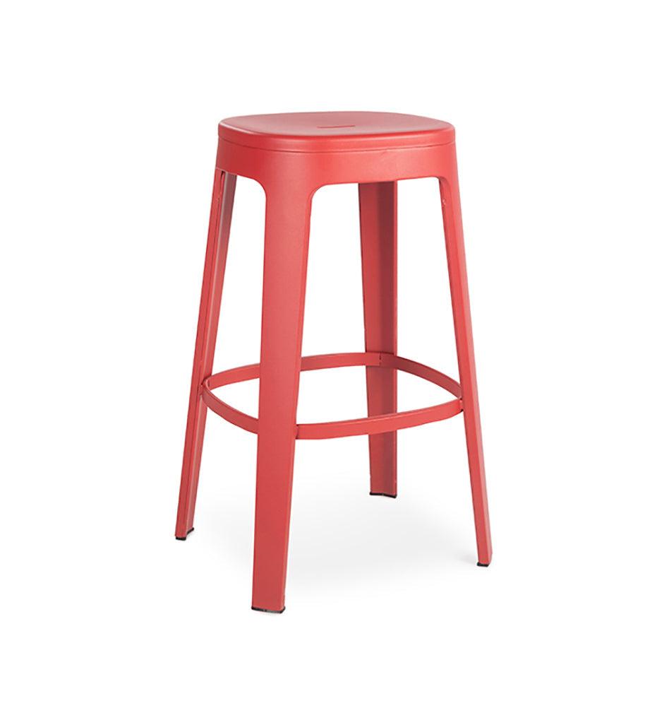 Allred Collaborative - RS Barcelona - Ombra Bar Stool - Ombra Bar Stool Ombra Bar Stool - Red RAL 3020 Textured OMBAR-3N