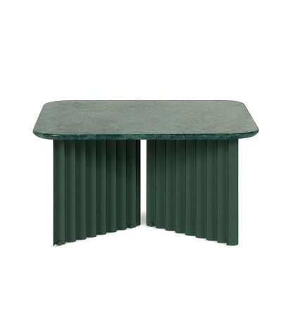 Allred Collaborative - RS Barcelona - Plec Square Cocktail Table - Marble Top - Plec Square Cocktail Table - Marble Top Plec Square Cocktail Table - Marble Top - Green NCS S7005-B80G Textured PLEMAM-5N