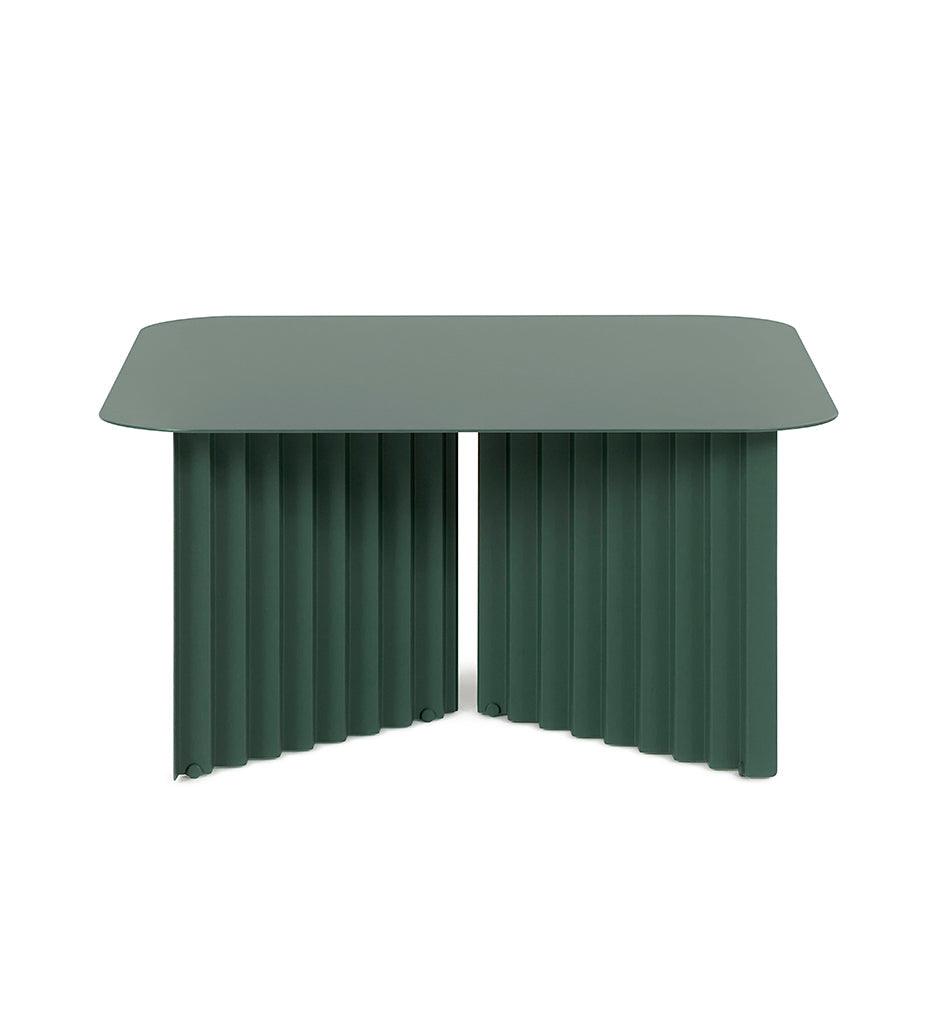 Allred Collaborative - RS Barcelona - Plec Square Cocktail Table - Steel Top - Plec Square Cocktail Table - Steel Top Plec Square Cocktail Table - Steel Top - Green NCS S7005-B80G Textured PLESTM-5N