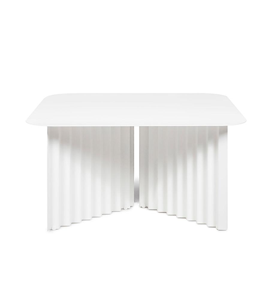 Allred Collaborative - RS Barcelona - Plec Square Cocktail Table - Steel Top - Plec Square Cocktail Table - Steel Top Plec Square Cocktail Table - Steel Top - White RAL 9016 Textured PLESTM-1N