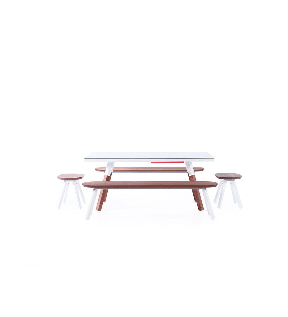 Allred Collaborative - RS Barcelona - You and Me Small Outdoor Ping Pong Table - You and Me Small Outdoor Ping Pong Table - YM18-1N