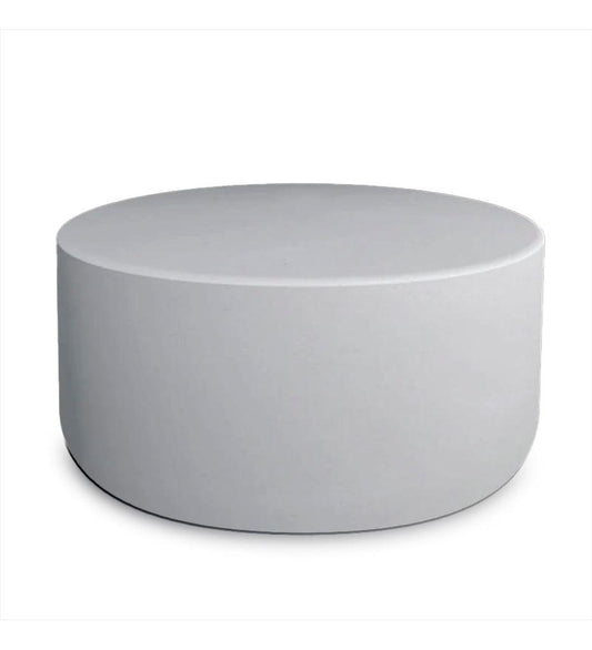 Allred Collaborative - Studio Redrock - Cylinder Concrete Side Table - Large - Cylinder Concrete Side Table - Large Cylinder Concrete Side Table - Large - Titanium White CYLST-LG-AQU