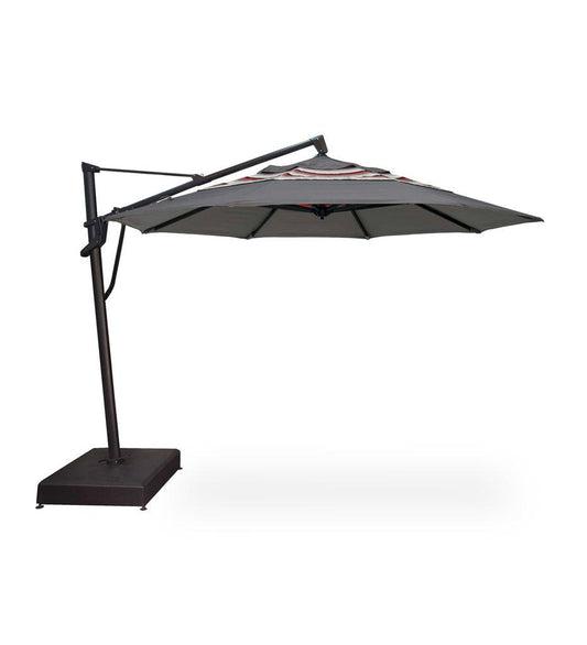 Allred Collaborative - Treasure Garden - 11' AKZ Plus Round Cantilever Umbrella - - 11' AKZ Plus Round Cantilever Umbrella - - AKZP-02-Anthracite