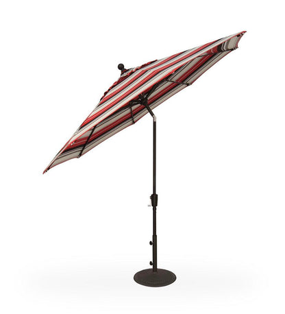 Allred Collaborative - Treasure Garden - 9' Push Button Tilt Round Umbrella - 9' Push Button Tilt Round Umbrella - UM920-00-Bronze