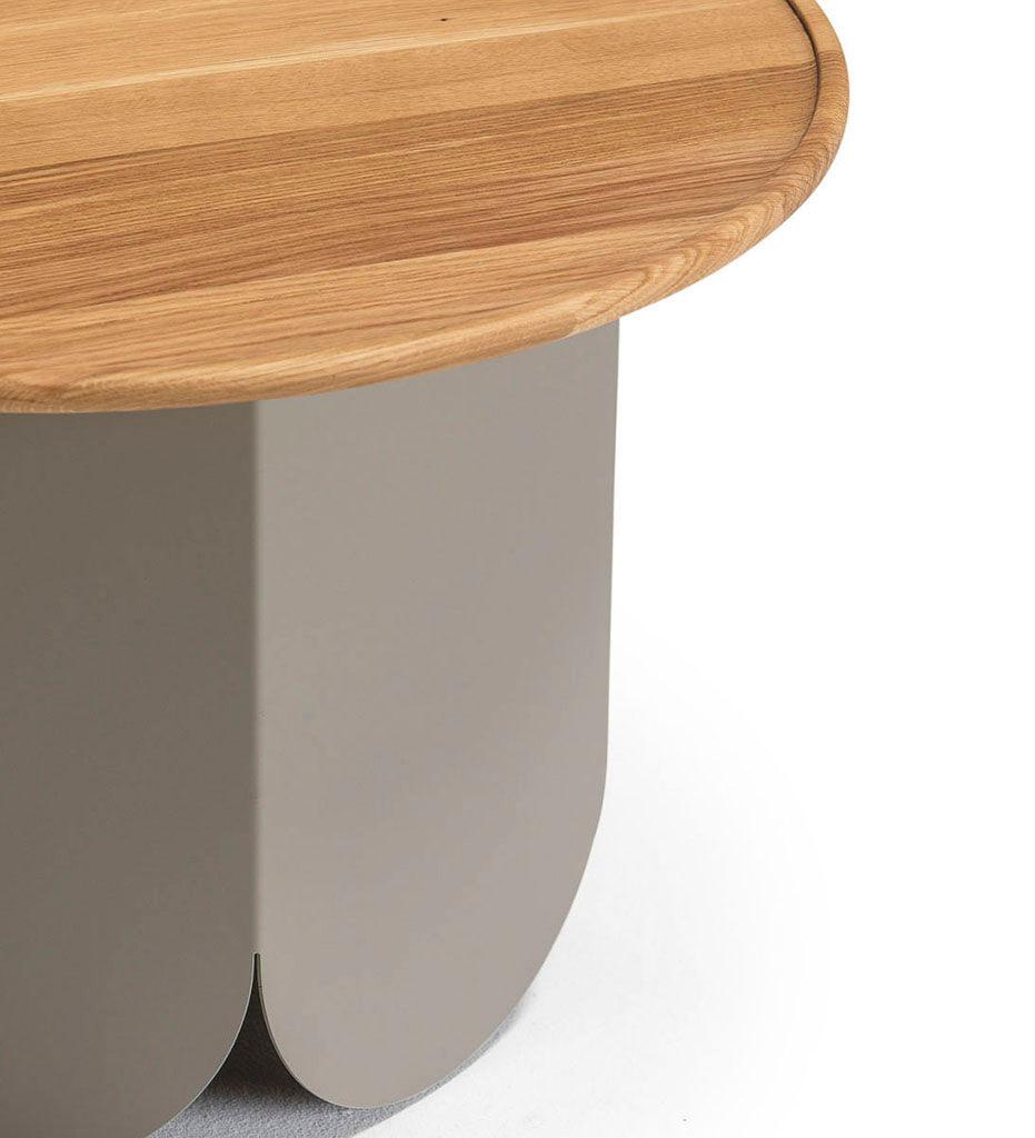 Allred Collaborative - Verges Design - Atay Round Side Table - Solid Wood Top - Atay Round Side Table - Solid Wood Top Atay Round Side Table - Solid Wood Top - Beech 384-SLD-BCH