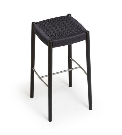 Allred Collaborative - Verges Design - Bogart Backless Counter Stool - Braided Paper Seat - Bogart Backless Counter Stool - Braided Paper Seat Bogart Backless Counter Stool - Braided Paper Seat - Ash 518-01-ASH