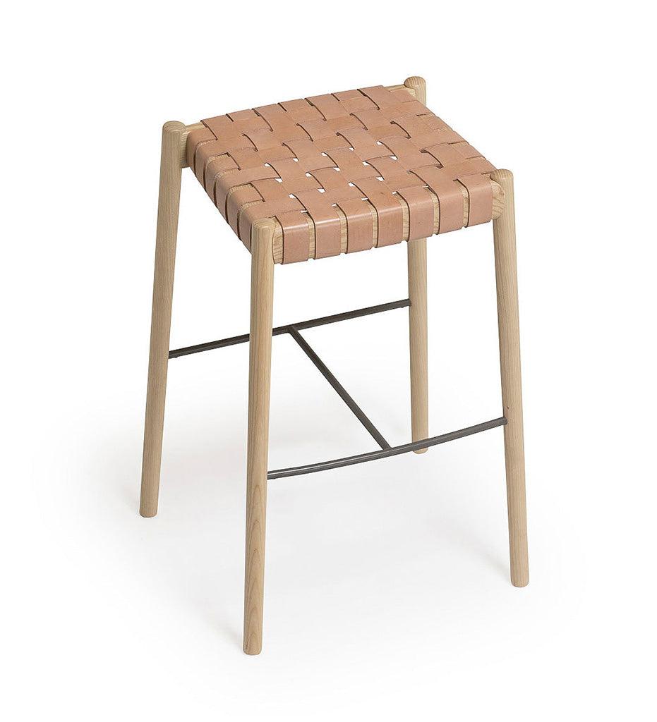 Allred Collaborative - Verges Design - Bogart Backless Counter Stool - Woven Cord Seat - Bogart Backless Counter Stool - Woven Cord Seat Bogart Backless Counter Stool - Woven Cord Seat - Ash 518-03-ASH