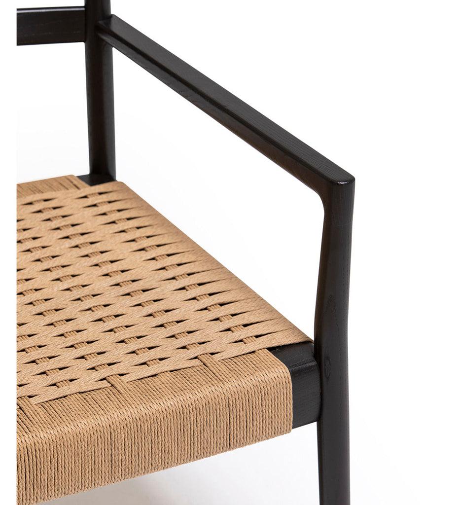 Allred Collaborative - Verges Design - Bogart Lounge Chair - Braided Paper Seat - Bogart Lounge Chair - Braided Paper Seat Bogart Lounge Chair - Braided Paper Seat - Ash 502-01-ASH