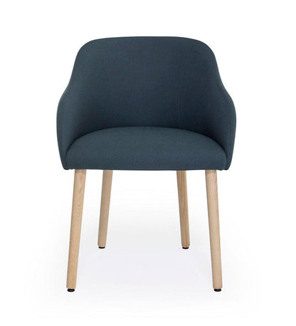 Allred Collaborative - Verges Design - Cistell Curve Arm Chair - Wood Legs - Fully Upholstered - Cistell Curve Arm Chair - Wood Legs - Fully Upholstered Cistell Curve Arm Chair - Wood Legs - Fully Upholstered - Beech 791-07-BCH