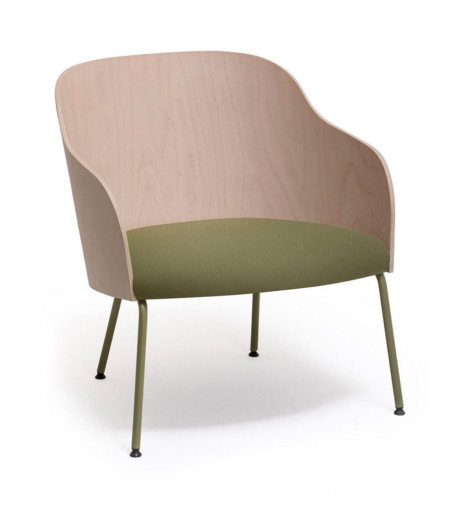 Allred Collaborative - Verges Design - Cistell Curve Lounge Chair - Metal Legs - - Cistell Curve Lounge Chair - Metal Legs - Cistell Curve Lounge Chair - Metal Legs - - Beech 794-03-BCH