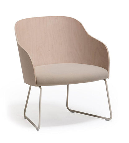 Allred Collaborative - Verges Design - Cistell Curve Lounge Chair - Sled Base - Cistell Curve Lounge Chair - Sled Base Cistell Curve Lounge Chair - Sled Base - Beech 794-02-BCH