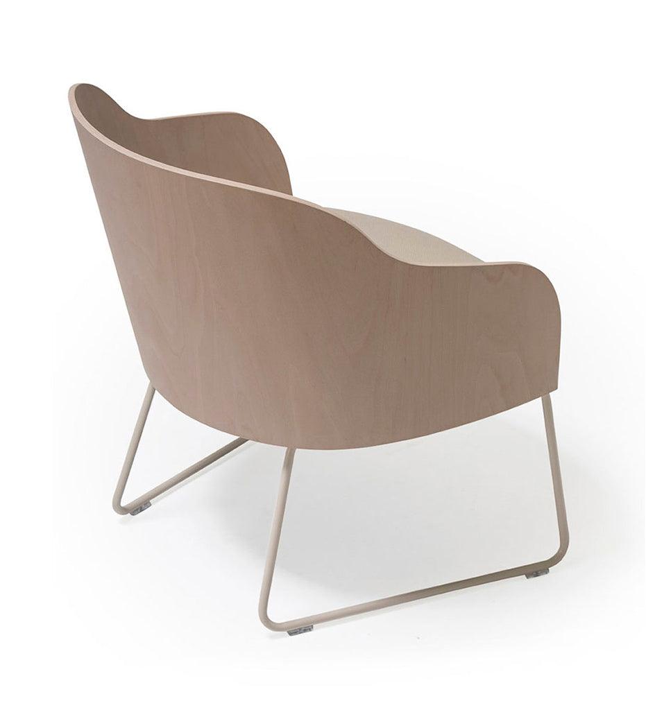 Allred Collaborative - Verges Design - Cistell Curve Lounge Chair - Sled Base - Cistell Curve Lounge Chair - Sled Base Cistell Curve Lounge Chair - Sled Base - Beech 794-02-BCH