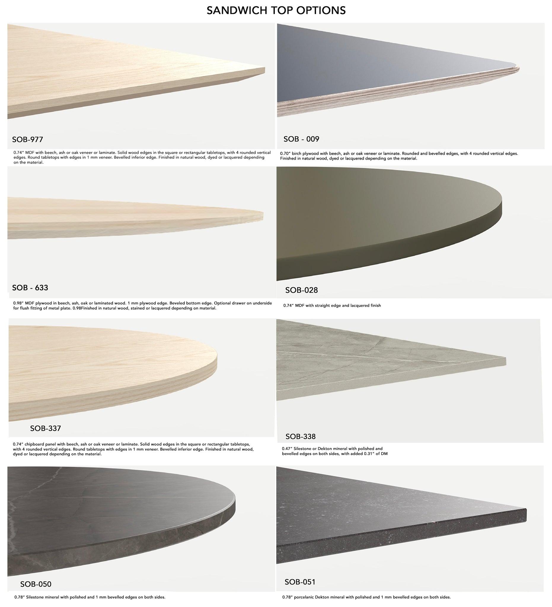 Allred Collaborative - Verges Design - Sandwich Round Bar Table - Veneered - Sandwich Round Bar Table - Veneered Sandwich Round Bar Table - Veneered - Beech 354-02-BCH