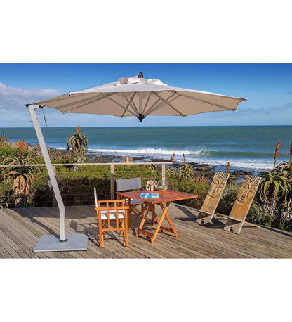 Allred Collaborative - Woodline Shade Solutions - 10' Picollo Round Cantilever Umbrella - - 10' Picollo Round Cantilever Umbrella - - PI32RA/SD-5404