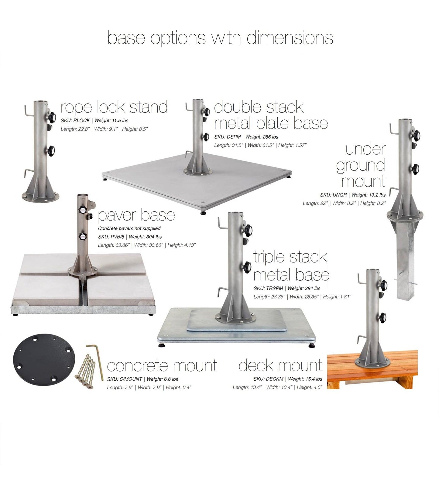 Allred Collaborative - Woodline Shade Solutions - 10' Storm Square Center Post Umbrella - - 10' Storm Square Center Post Umbrella - - ST30SSS/SD-5404