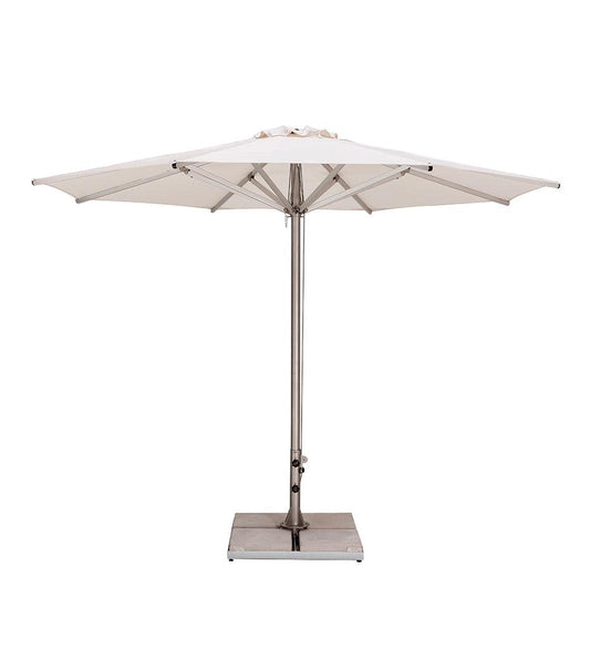 Allred Collaborative - Woodline Shade Solutions - 11' Storm Round Center Post Umbrella - - 11' Storm Round Center Post Umbrella - - ST35RSS/SD-5404