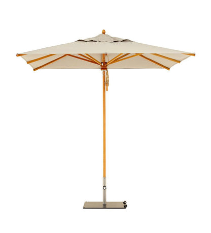 Allred Collaborative - Woodline Shade Solutions - 7' Safari Square Center Post Umbrella - - 7' Safari Square Center Post Umbrella - - SA23SE/SD-5404