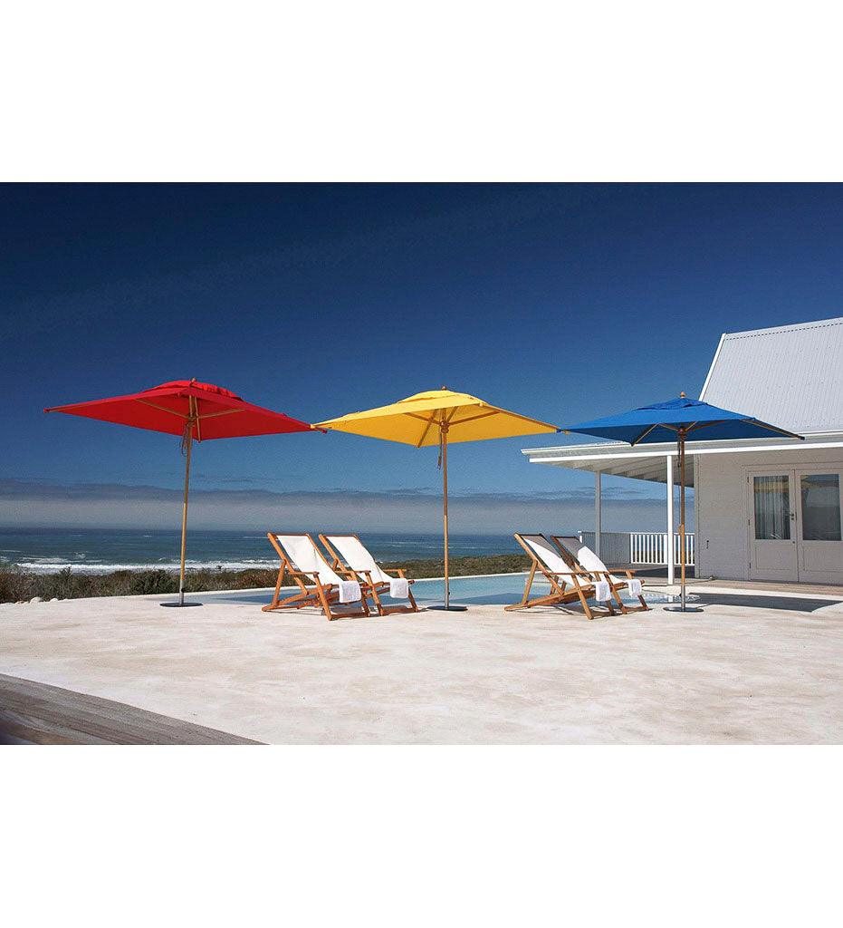 Allred Collaborative - Woodline Shade Solutions - 7' Safari Square Center Post Umbrella - - 7' Safari Square Center Post Umbrella - - SA23SE/SD-5404