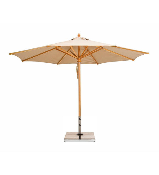 Allred Collaborative - Woodline Shade Solutions - 8' Safari Round Center Post Umbrella - - 8' Safari Round Center Post Umbrella - - SA27RE/SD-5404