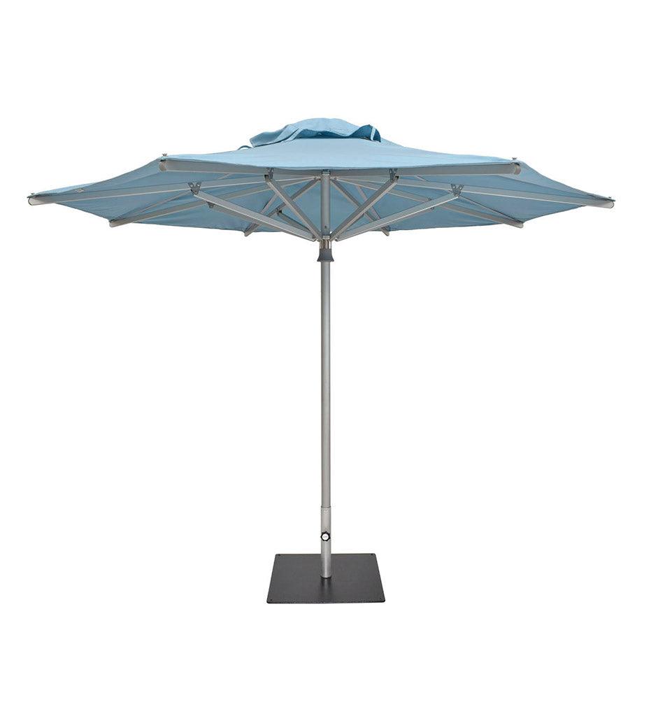 Allred Collaborative - Woodline Shade Solutions - 9' Easilift Round Center Post Umbrella - - 9' Easilift Round Center Post Umbrella - - EA27RAS/SD-5404