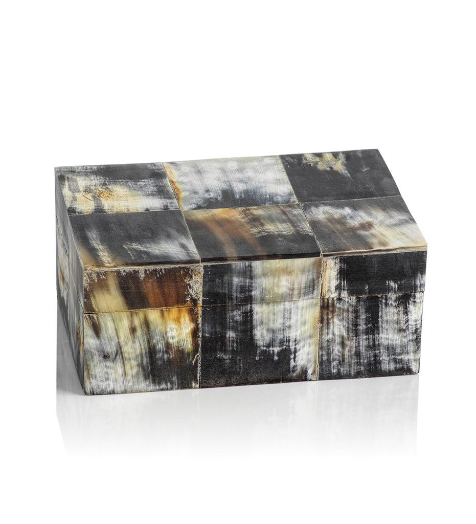 Allred Collaborative - Zodax - African Black Horn Inlaid Box - African Black Horn Inlaid Box - IN-6708