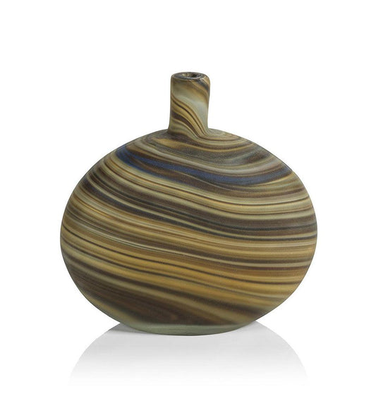 Allred Collaborative - Zodax - Lucca Marbleized Glass Vase - Lucca Marbleized Glass Vase - CH-6703