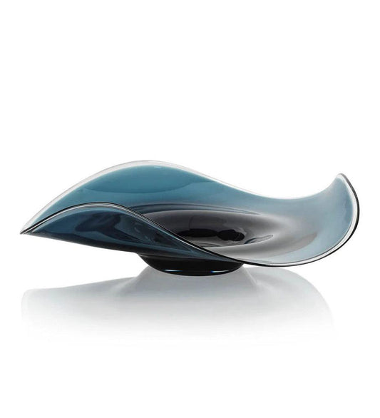 Allred Collaborative - Zodax - Tropezana Wave Glass Bowl - Tropezana Wave Glass Bowl - POL-1171