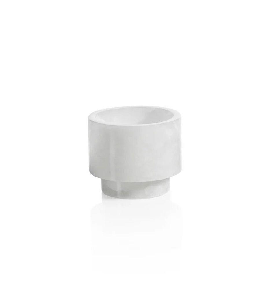 Allred Collaborative - Zodax - Yasmeen Polished Alabaster Stone Candle Holder - Yasmeen Polished Alabaster Stone Candle Holder - IN-7567