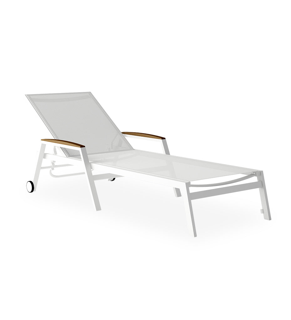 10DEKA Amelia Sunlounger With Ext Wheels 