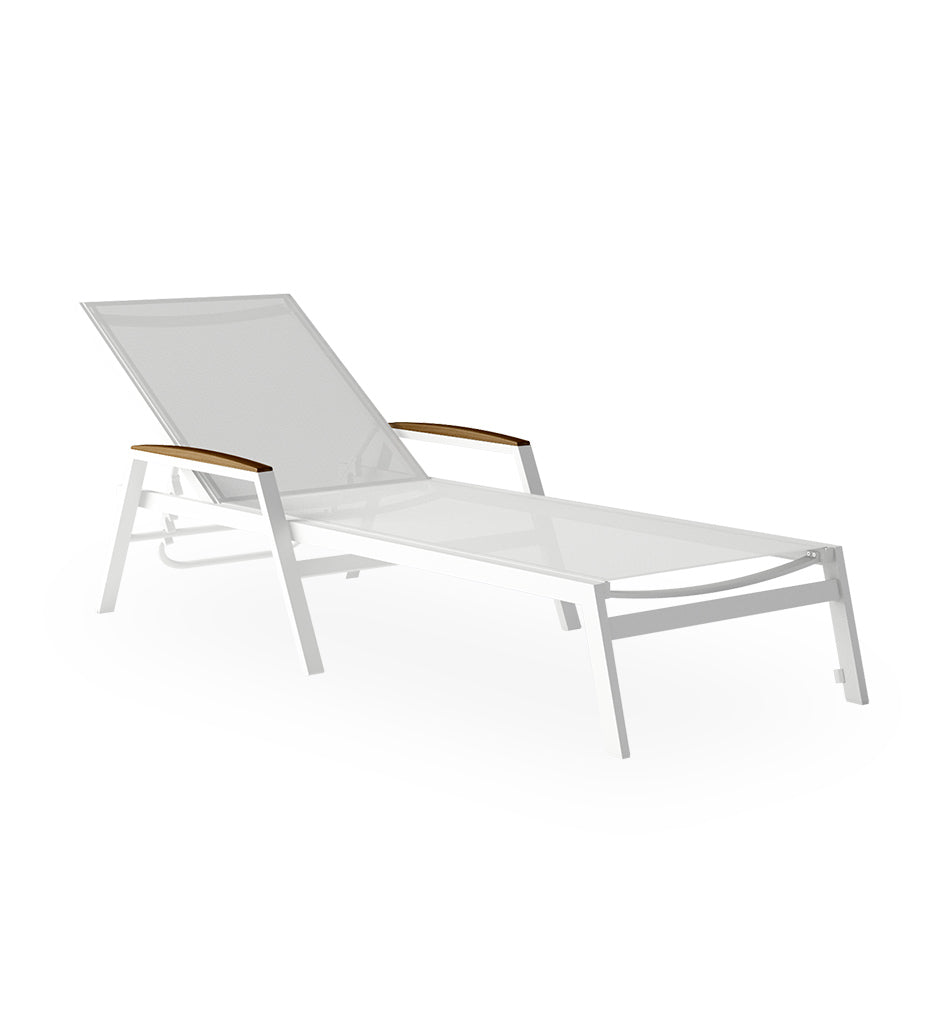 10DEKA Amelia Sunlounger with Internal Wheels 