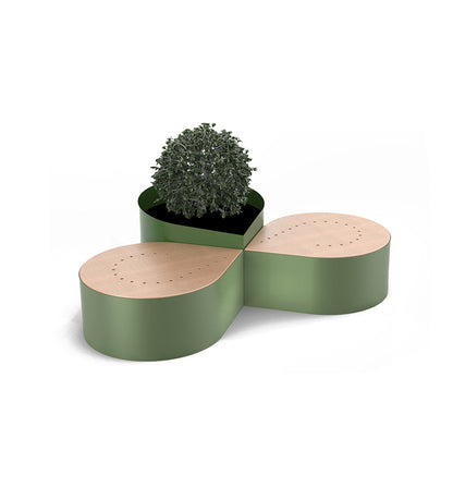 CitySi Drop Planter with Bench