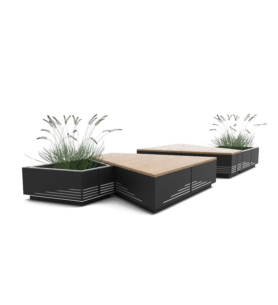 CitySi Island Planter / Bench - Lines