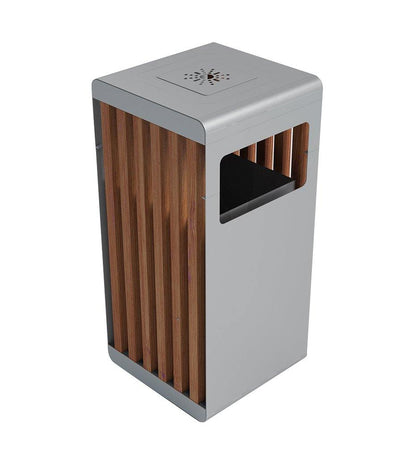 Strip ALU Wood Litter Bin -