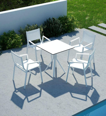 Allred Collaborative - 10DEKA - Ora Small Square 4-Leg Table - Ora Small Square 4-Leg Table - 600150803-WHT